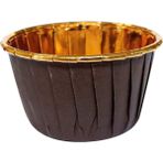 Eğlence Marketi Muffin Kek Kapsülü Kahverengi Içi Gold 25 Li