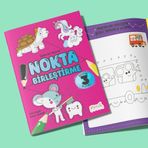 Eğlenceli Aktivite Nokta Birleştirme ‐ Boyama ve Aktivite Kitabı ‐ Seviye 3