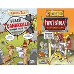 Eğlenceli Bilgi Yayınları - Burası Çanakkale Buradan Geçiş Yok ve İbni Sina Hekimlerin Sultanı - Metin Özdamarlar