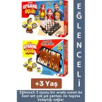 Eğlenceli Çocuk Yetişkin Aile Okul Eğitici Taşıma Çantalı Tavla Satranç Dama 3 İn 1 Özel Oyun Seti
