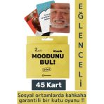 Eğlenceli Genç Yetişkin Özel Gün Arkadaş Yılbaşı Moodunu Bul Mini-Klasik Oyun Kartları 45 Kart