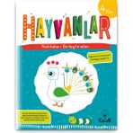 Eğlenceli Soru Cevaplarla "4 Yaş Noktaları Birleştirelim - Hayvanlar" Eğitici Çocuk Etkinlik Kitabı