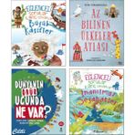 Eğlenceli Sorular İlginç Cevaplar Büyük Kaşifler + Az Bilinen Ülkeler Atlası + Dünyanın Öbür Ucunda Ne Var? (Zeynep Sevde) + Eğlenceli Sorular İlginç Cevaplar İnanılmaz Seyahatler / 4 Kitap Set