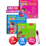 Eğlenceli Zeka Geliştiren Etkinlikler Yaz-Sil Bitmeyen Kitap Seti 3-6 Yaş Çocuklar Için