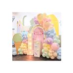 eğlencemarketi Makaron Renklerde Balon Zinciri 100 Adet ve 10 Adet Makaron Renklerde Sosis Balon