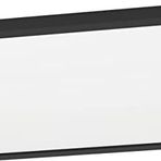 EGLO connect.Z Smart-Home LED tavan lambası Rovito-Z, U x G 29,5 cm, ZigBee, uygulama ve sesli kontrol, ışık rengi ayarlanabilir (sıcak beyaz-soğuk beyaz), RGB, kısılabilir, tavan lambası siyah