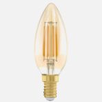 Eglo E-14 C37 4W Amber 2200K Mum Led Ampul