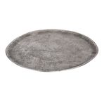 EGLO LIVING Forleyet dekoratif kase, dekorasyon için şık kase, düz dekoratif tabak, el yapımı, nikel-antik, metal tabak 30,5 x 27,5 cm