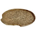 EGLO LIVING Forleyet dekoratif kase, dekorasyon için şık kase, düz dekoratif tabak, el yapımı, pirinç antik alüminyum, metal kase 29 x 26,5 cm