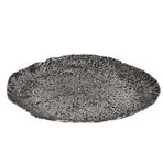 EGLO LIVING Forleyet dekoratif kase, dekorasyon için şık kase, yuvarlak dekoratif tabak, el yapımı, nikel antik, metal kase Ø 42 cm