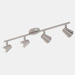 Eglo Travale 3.3 W Ledli GU10 Duy 4 Adet Gümüş Yuvarlak Sıvaüstü Spot