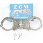 Egm Metal Menteşeli Polis Kelepçesi Krom