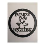EGMLAZERX Evimize Hoşgeldiniz Kapı Süsü
