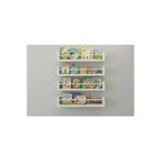 EGN WOODS 40x4'lü Beyaz Mdf Baby Room Organizer Çocuk Odası Montessori Eğitici Set Kitaplık Banyo Rafı Shelf