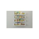 EGN WOODS 50x4'lü Beyaz Mdf Baby Room Organizer Çocuk Odası Montessori Eğitici Set Kitaplık Banyo Rafı Shelf