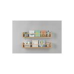 EGN WOODS 70x9 2'li Atlantik Çam Mdf Baby Room Organizer Çocuk Odası Montessori Eğitici Set Kitaplık Raf Shelf