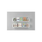 EGN WOODS 80x9 2'li Mdf Baby Room Organizer Çocuk Odası Montessori Eğitici Set Kitaplık Raf Banyo Rafı Shelf