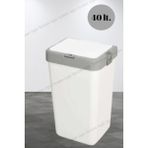 Ego Home Motek Beyaz 40 Lt Tekli Kirli Sepeti Çamaşır Sepeti Dokunmatik Kirli Sepeti Beyaz - 35*28*58