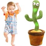 Egonex Dans Eden Kaktüs Müzikli Işıklı Saksı Peluş Oyuncak Cactus - Yeşil