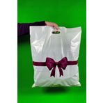 EGOPACK 50x60 Cm Mağaza Poşeti - Kurdele Desenli Baskılı El Geçme Mağaza Poşeti 100 Adet