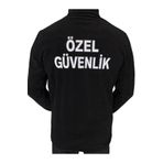 EGS TEKSTİL Güvenlik Polar Mont Bayraklı Sırt Özel Güvenlik Nakışlı Siyah / ERKEK