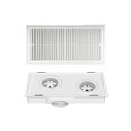 Egzoz Fanı Egzoz Fanı 30 x 60 Ultra İnce 9 cm Çift Motorlu Havalandırma Fanı Entegre Tavan Mutfak Banyo Güçlü Sessiz Havalandırma Fanları