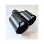 Egzozcum 90 Mm. Sağ Dual Karbon Akrapoviç Msport Logolu Egzoz Eksoz Ucu Çift Çıkışlı