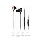 EH102 Kablolu 3.5mm Jacklı Mikrofonlu Kulak Içi Kulaklık - Çift Sürücülü, Sağlam Kablo Yapısı, Spor, Iş, Oyun Için, Evrensel Uyum, Dahili Hd Net Ses, Dual Driver Mikrofon Siyah - -- - Option-1