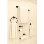 EHA HOME 5'li Set Güçlü Yapışkanlı Daire, Kare, Uzun Havlu Askısı Wc Kağıt Ve Rulo Kağıt Askısı