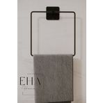 EHA HOME Yapışkanlı Siyah Kare Havluluk