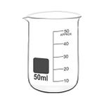 Ehammaddem 50 ml Cam Beherglas