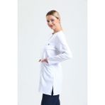 Ehil Doktor/hemsire Forması Likralı Tesettür Üniforma Tek Üst Likralı Tesettür - Beyaz - XS