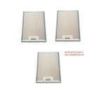 EHLA Filtre 3 ADET 275x350 Mm Aspiratör & Davlumbaz Tel Yağ Filtresi (TIRNAK ARASI 75) 3 ADET