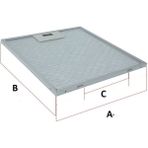 Ehla Filtre Termikel Tigris BB60 Ankastre Aspiratör Davlumbaz Yağ Filtresi (24,90CM x 28,50CM) Uyumlu