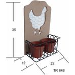 Ehobici 2 Li Telli Horoz Çiçeklik TR-648 - Ahşap