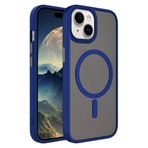 Ehr. iPhone 14 Plus için Manyetik Kılıf [MagSafe ile Tam Uyumlu] [Askeri Sınıf Düşme Koruması] Yarı Saydam Arkası Mat Darbeye Karşı Dayanıklı Silikon Kamera Korumalı Telefon Kılıfı