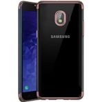 Ehr. Samsung Galaxy J4 ile Uyumlu Darbeye Karşı Dayanıklı Lazer Kesim Silikon TPU Kılıf (Pembe, Samsung Galaxy J4)