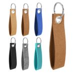 Ehuihuan 30 Adet Keçe, Keçe Anahtarlık Halkalı Boş Keçe, Keçeli Anahtar Bandı, Renkli Uzun 13 x 3 cm, Keçe Uç, Boş Kendin Yap El İşi Dekorasyon Araba Anahtarı, Okul (C)