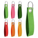 Ehuihuan 30 Adet Keçe, Keçe Anahtarlık Halkalı Boş Keçe, Keçeli Anahtar Bandı, Renkli Uzun 13 x 3 cm, Keçe Uç, Boş Kendin Yap El İşi Dekorasyonu, Araba, Anahtar, Okul (D)
