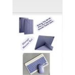 EHZ Teknoloji Galaxy S9 Fe Plus 12.4 Uyumlu Standlı Tablet Kılıfı + Bluetooth Klavye Mouse Set - Mor