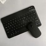 EHZ Teknoloji IPad Xiaomi Samsung Huawei Tablet Laptop Uyumlu Renkli Bluetooth Bağlantılı Klavye+Mouse Set - Siyah