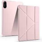 EHZ Teknoloji Xiaomi Redmi Pad 2 Uyumlu Kalem Bölmeli Uyku Modlu Standlı Tablet Kılıfı - Pembe