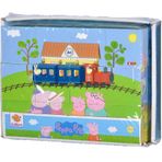 Eichhorn Simba, 109265708, Peppa Pig Blok Puzzle, Resimli Küpler, 12 Yapı Bloğu ile 6 motif, 6 Şablon, 13 adet, 16x12cm
