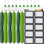 Eifrthe 23 paket roomba i7 yedek parçalar irobot Roomba i3 i3+i4 i6 i6+i7 i7+i8 i8+/artı E5 E6 E7 J7 I, E & J serisi elektrikli süpürgeler, 3 set kauçuk fırça 10 filtreler 10 yan fırçalar
