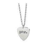 EILJSF Antik Gümüş Kaya Hip Hop Rock Punk Gitar Pick Kolye Kolye Ukulele Elektrik Bas Gitar Severler Müzik