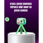 Eilo Luxe 1080P Hd Çocuk Vlog Kamerası – Tripod ve Eğitici Oyunlarl - AA002C-67W100 - Çok Renkli