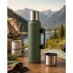 Eilo Luxe 2 Lt Çelik Termos Vakumlu Sıcak Soğuk Tutucu Outdoor Kamp Termosu - Yeşil