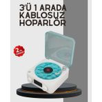 Eilo Luxe Stereo Sesli Gece Lambalı Bluetooth Hoparlör – Şık Vintage Tasarım - AA002C-67TV63 - Çok Renkli