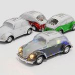 Eima LED Işıklı Vosvos Bluetooth Hoparlör WS-1937BT | Mini Retro Speaker - Beyaz