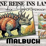Eine Reise ins Land der Dinosaurier - Malbuch: 65 Seiten Malspaß mit Dinos für Kinder ab 6 und Erwachsene, die aus Ihrem Alltag ins Reich der Dinos flüchten wollen